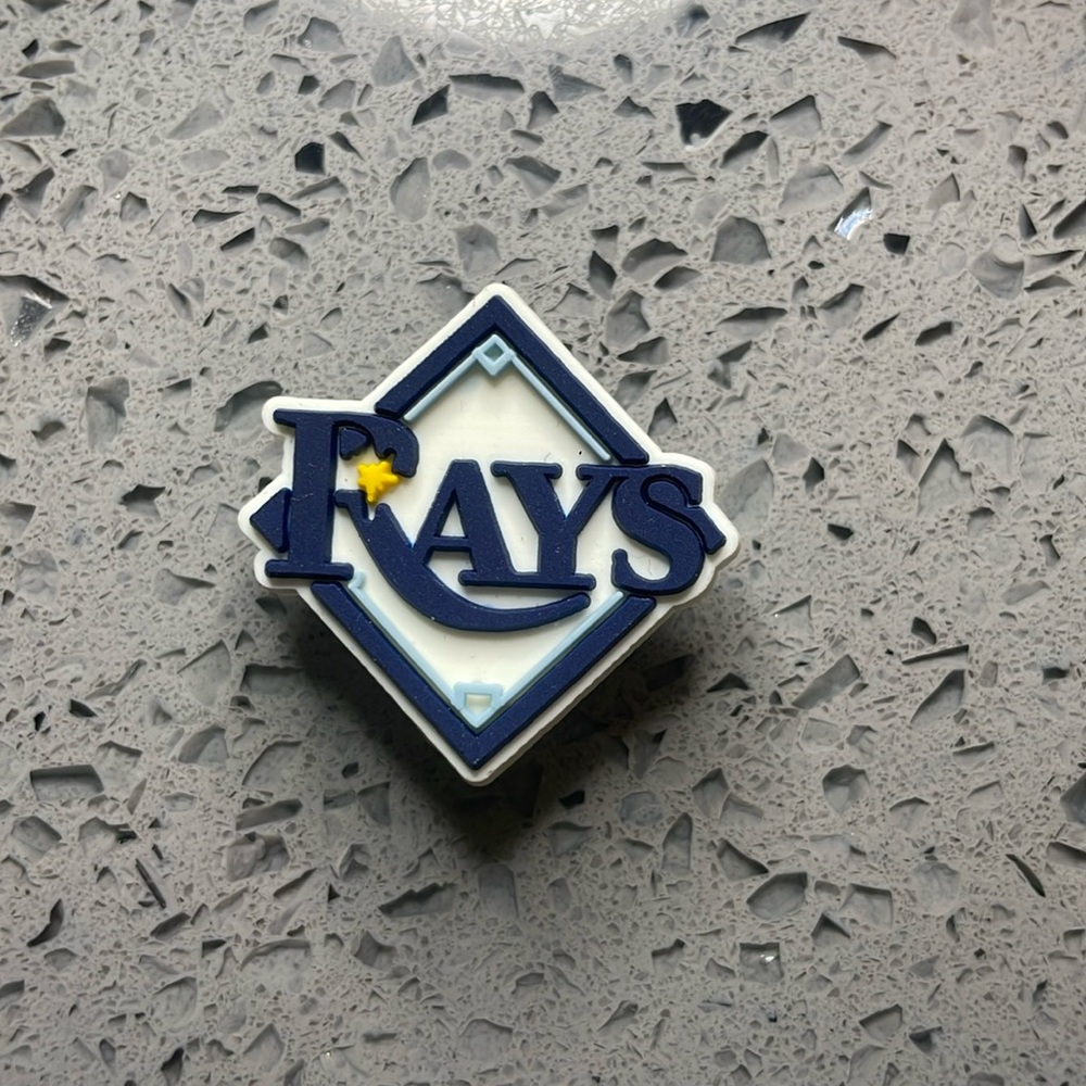 7/$10 MLB Tampa Bay Rays crocs shoe charm Jibbitz